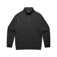 AS Colour Relax Faded Half Zip in Faded Black