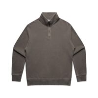 AS Colour Relax Faded Half Zip in Faded Grey
