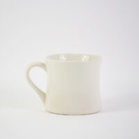 Customisable retro diner mug side profile view