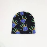 Skull Beanie custom printed with hand x-ray design